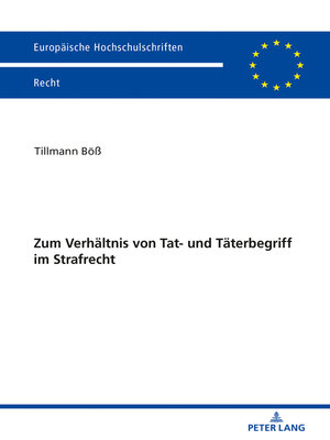 cover image of Zum Verhaeltnis von Tat- und Taeterbegriff im Strafrecht